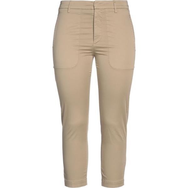 pantaloni Dondup marrone tinta unita