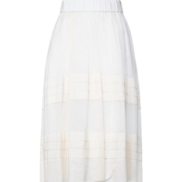 gonne longuette Peserico bianco tinta unita