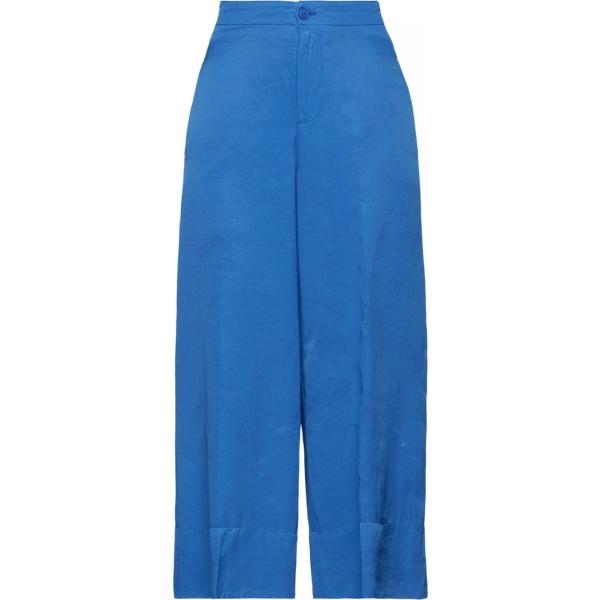pantaloni capri European Culture blu tinta unita