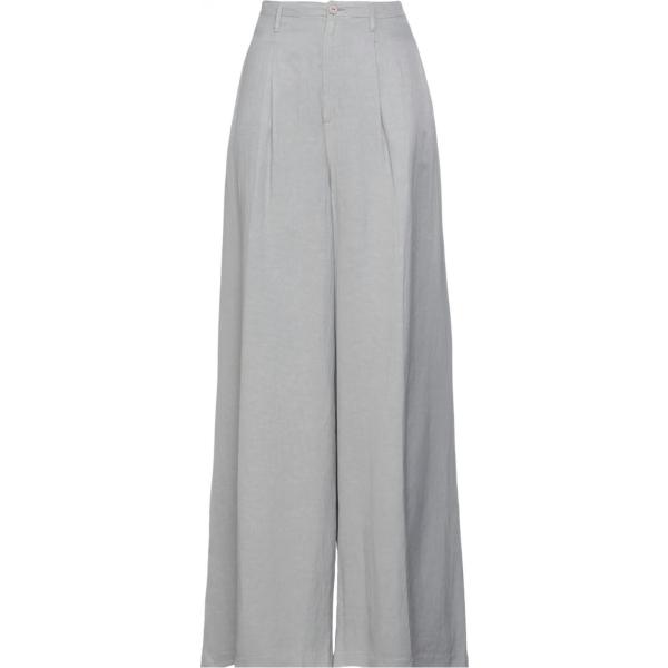 pantaloni European Culture grigio tinta unita