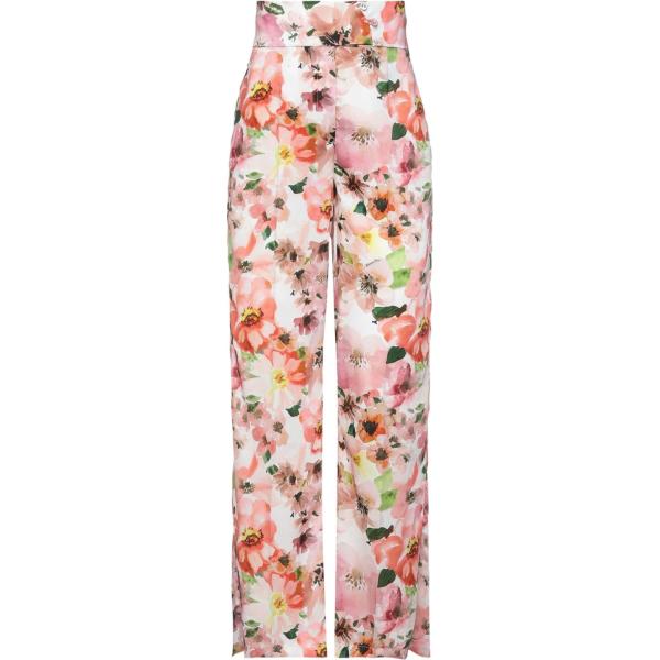 pantaloni Patrizia Pepe Sera rosa a fiori