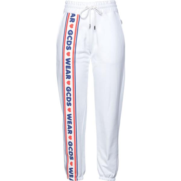 pantaloni da donna in bianco neve Gcds