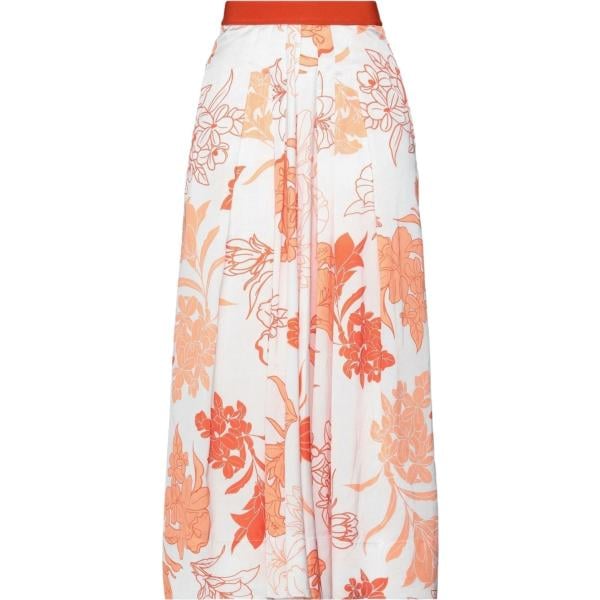 pantaloni capri High bianco a fiori