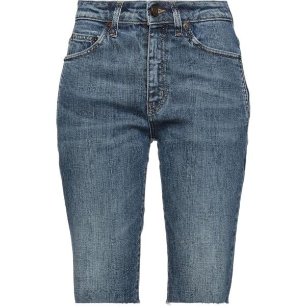 shorts Saint Laurent blu tinta unita
