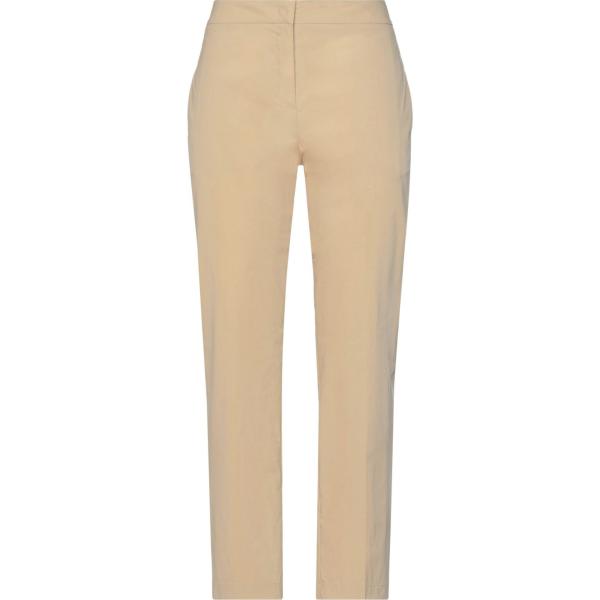 pantaloni Twinset marrone tinta unita