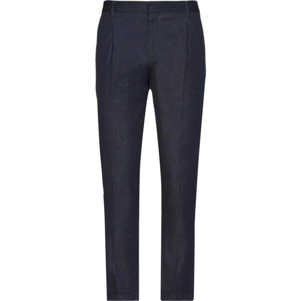 pantaloni BORGIA  Milano blu tinta unita