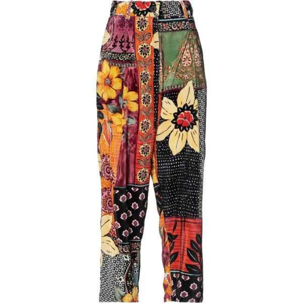 pantaloni Souvenir grigio a fiori