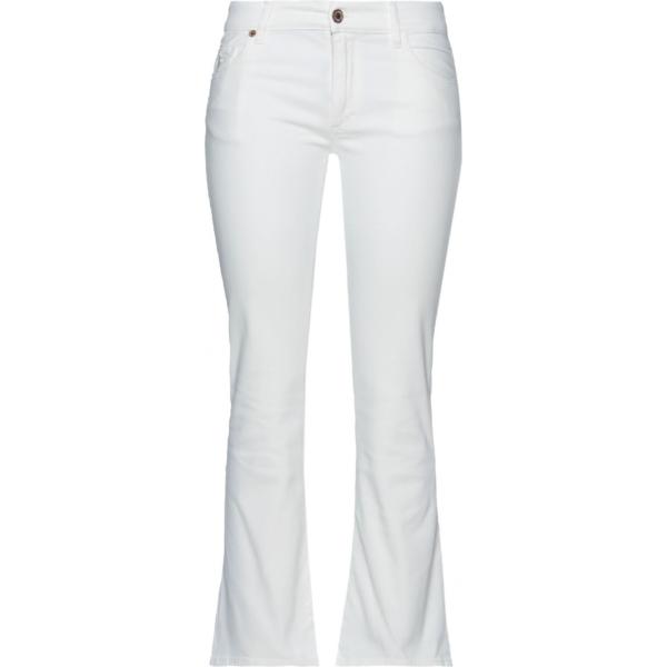 pantaloni European Culture bianco tinta unita