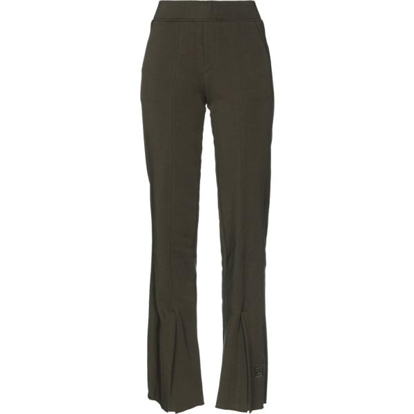 pantaloni Federica Tosi verde tinta unita