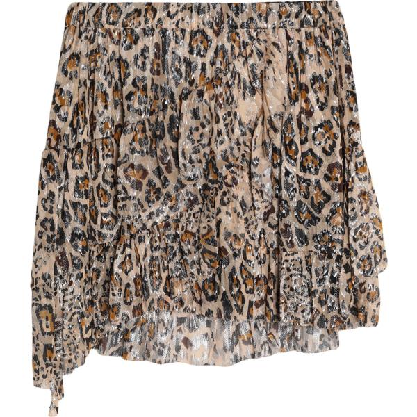 minigonne Pinko marrone animalier
