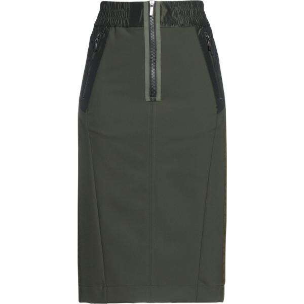 gonne longuette High verde tinta unita