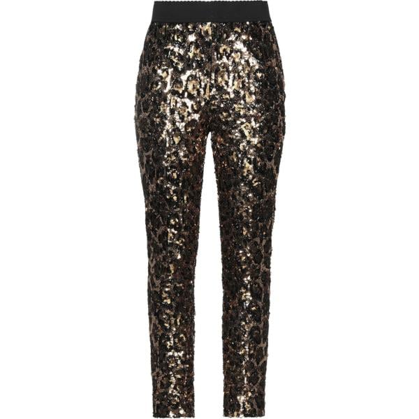 pantaloni Dolce & Gabbana nero animalier
