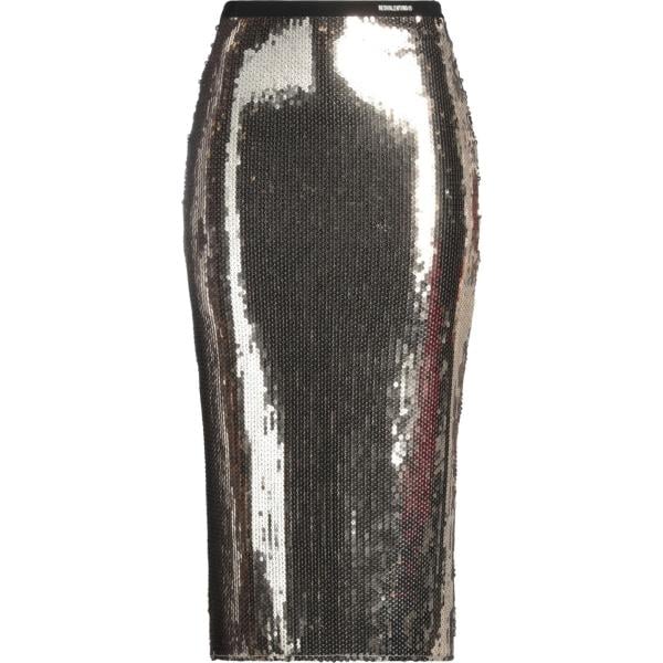 gonne longuette RED Valentino grigio tinta unita