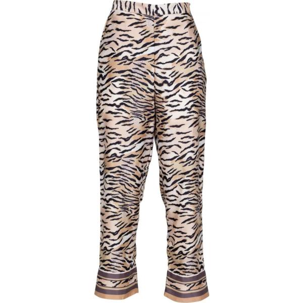 pantaloni Niza marrone animalier