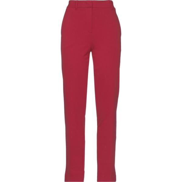 pantaloni Twinset rosso tinta unita