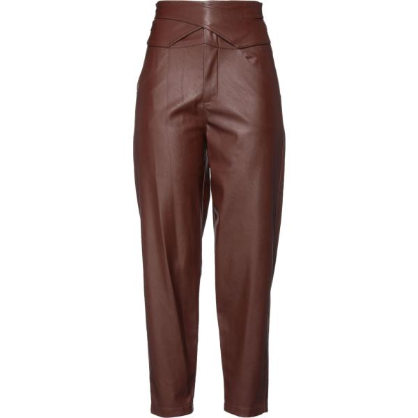pantaloni Pinko marrone tinta unita