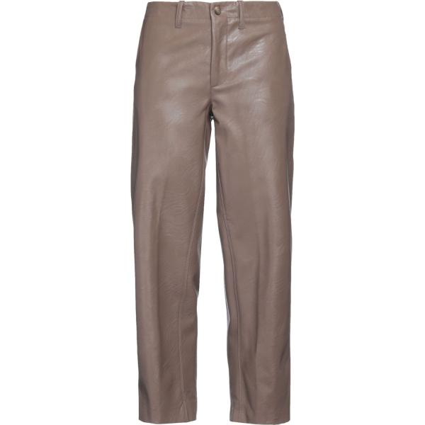 pantaloni Kiltie marrone tinta unita