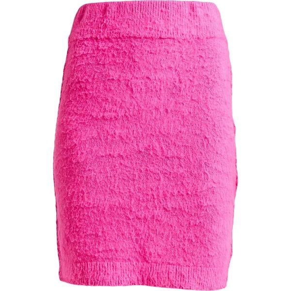 Minigonna da donna in rosa scuro lavorato a maglia corto in cotone Helmut Lang Helmut Lang