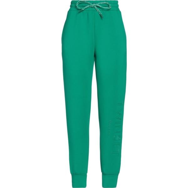 pantaloni Twinset verde tinta unita
