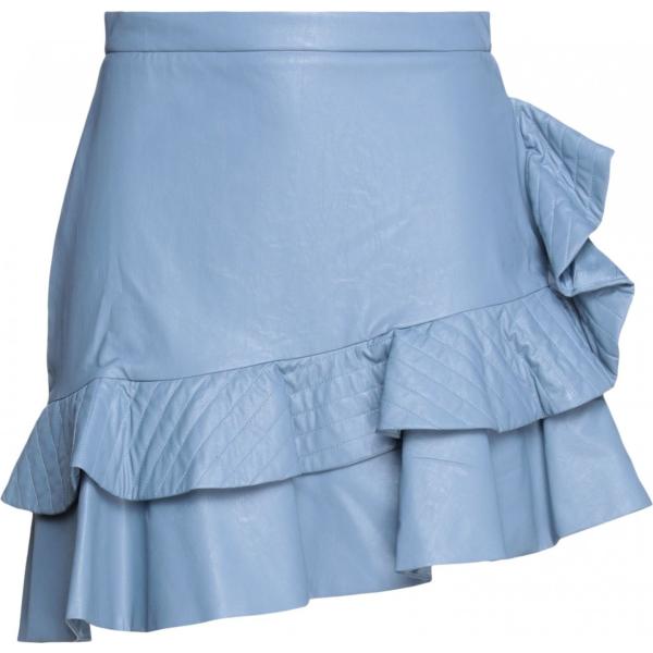 minigonne Suoli blu tinta unita