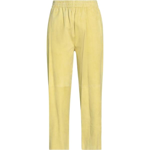 pantaloni Pinko giallo tinta unita