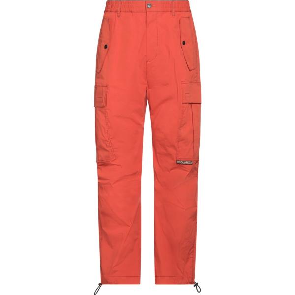 pantaloni cargo Dsquared2 rosso tinta unita