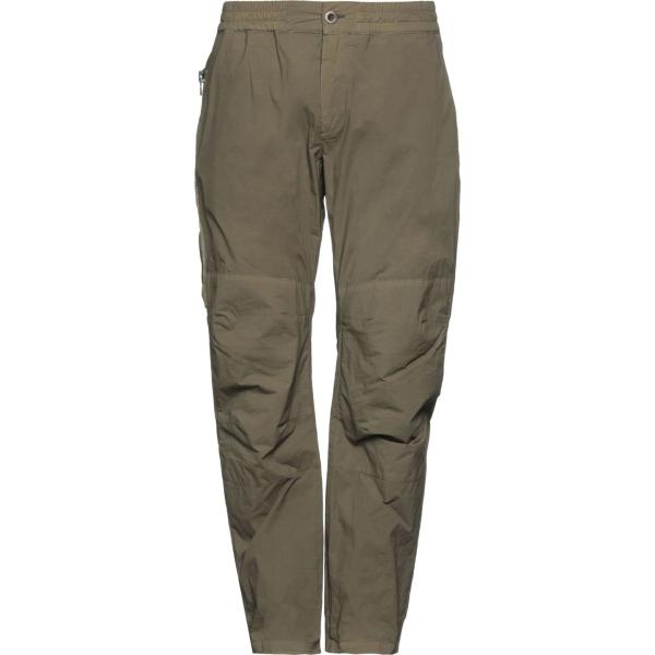 pantaloni Ten C verde tinta unita
