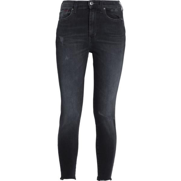 jeans skinny Tommy Jeans nero tinta unita