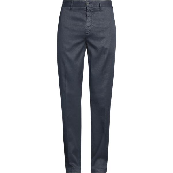 pantaloni 120% Lino blu tinta unita