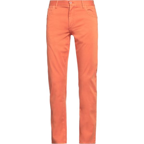 pantaloni Isaia arancione tinta unita
