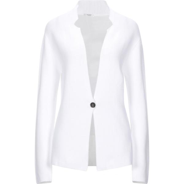 cardigan Peserico bianco tinta unita
