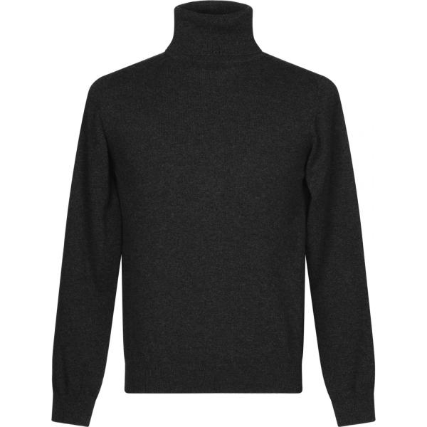 Maglie e cardigan melange lavorato a maglia collo a dolcevita a maniche lunghe tinta unita Casheart tinta unita
