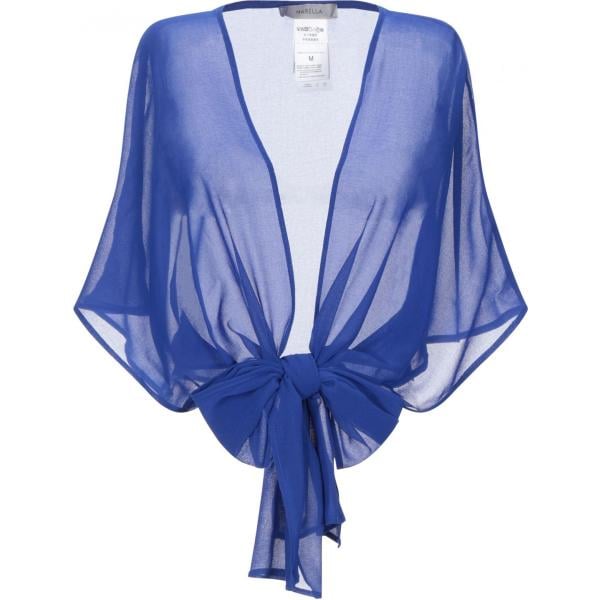top Marella blu tinta unita