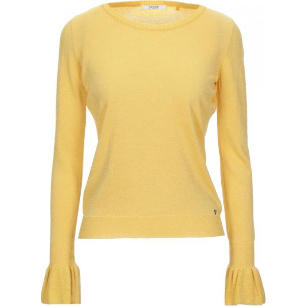 pullovers Guess giallo tinta unita