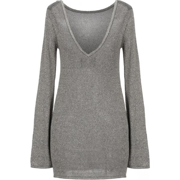 pullovers DUA LIPA x PEPE JEANS grigio tinta unita