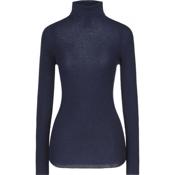 pullovers Pinko blu tinta unita