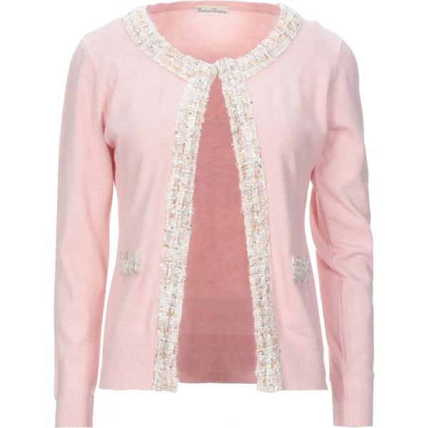 cardigans Cashmere Company rosa tinta unita