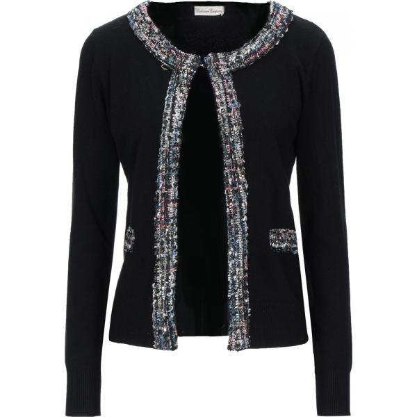 cardigans Cashmere Company nero tinta unita