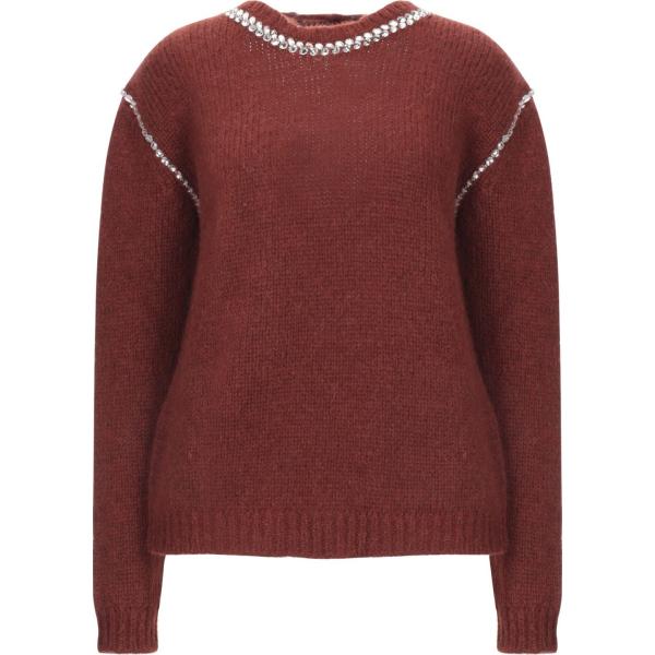 pullovers Rochas marrone tinta unita