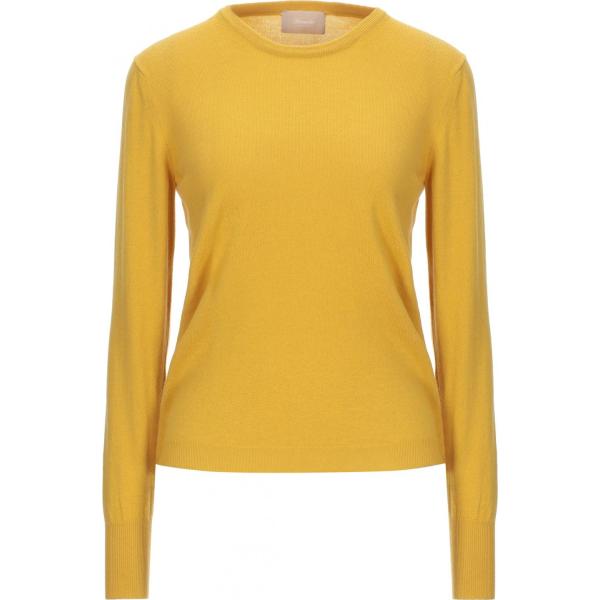 pullovers Drumohr giallo tinta unita