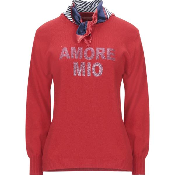 pullovers 5 Progress rosso tinta unita