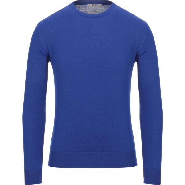 pullovers Tsd12 blu tinta unita