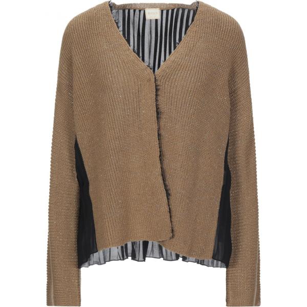 cardigans Siste S marrone tinta unita