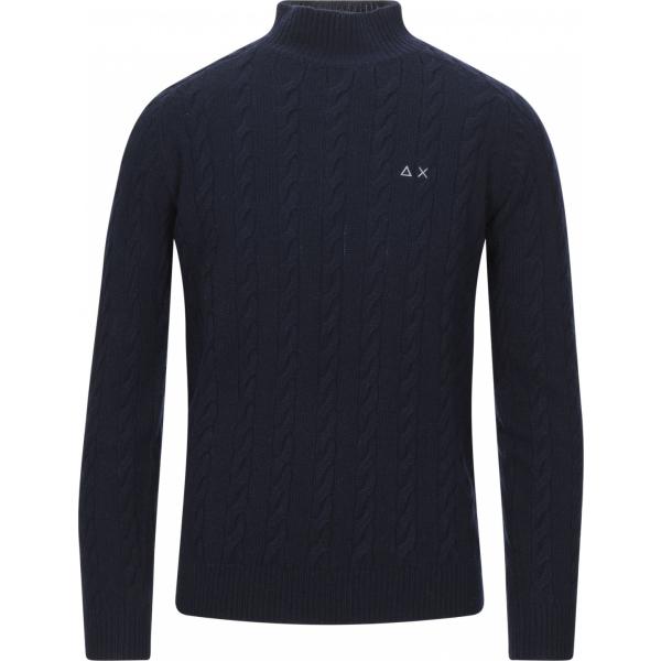 pullovers Sun 68 nero tinta unita