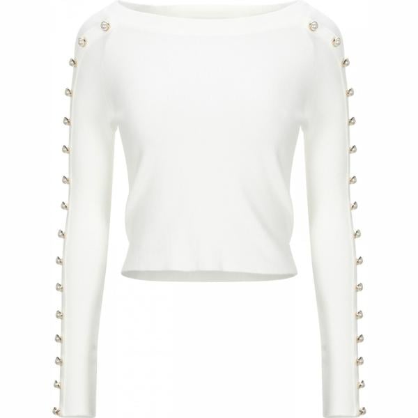 pullovers Vanessa Scott bianco tinta unita