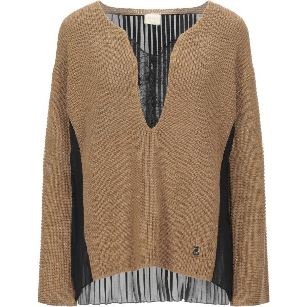 pullovers Siste S marrone tinta unita