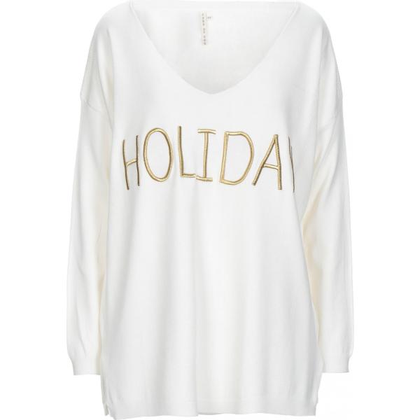 pullovers Care Of You bianco tinta unita