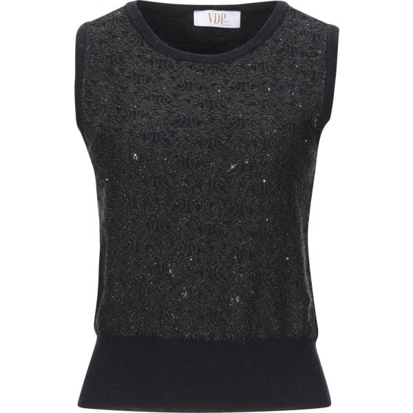 pullovers Vdp Collection nero tinta unita