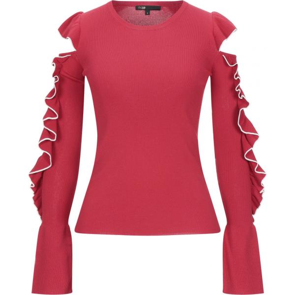 pullovers Maje rosso tinta unita