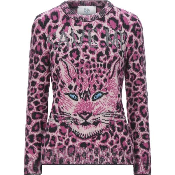 pullovers Alberta Ferretti rosa animalier